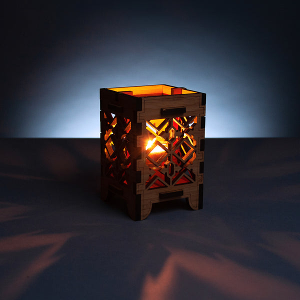 Aztec Bamboo Candle Lantern