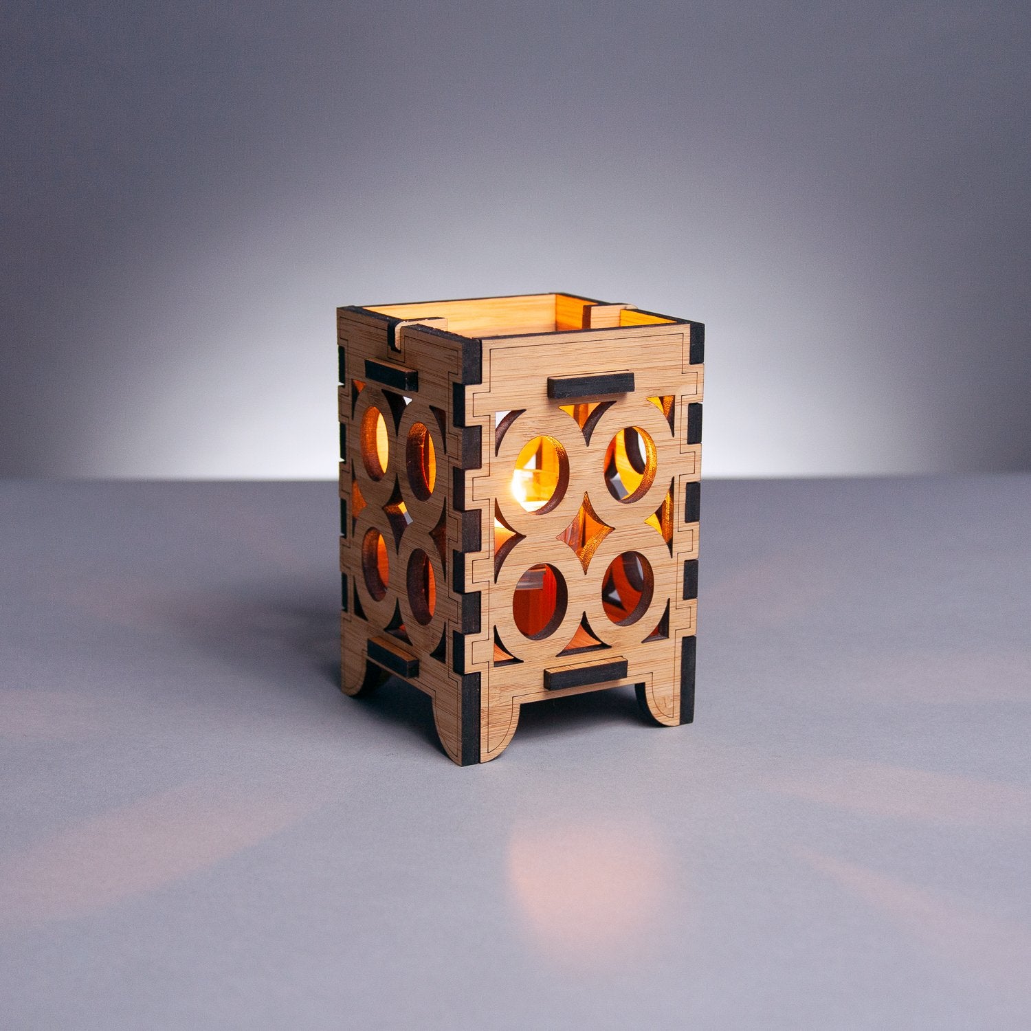 Ovals Bamboo Candle Lantern