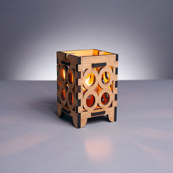 Ovals Bamboo Candle Lantern