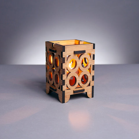 Ovals Bamboo Candle Lantern