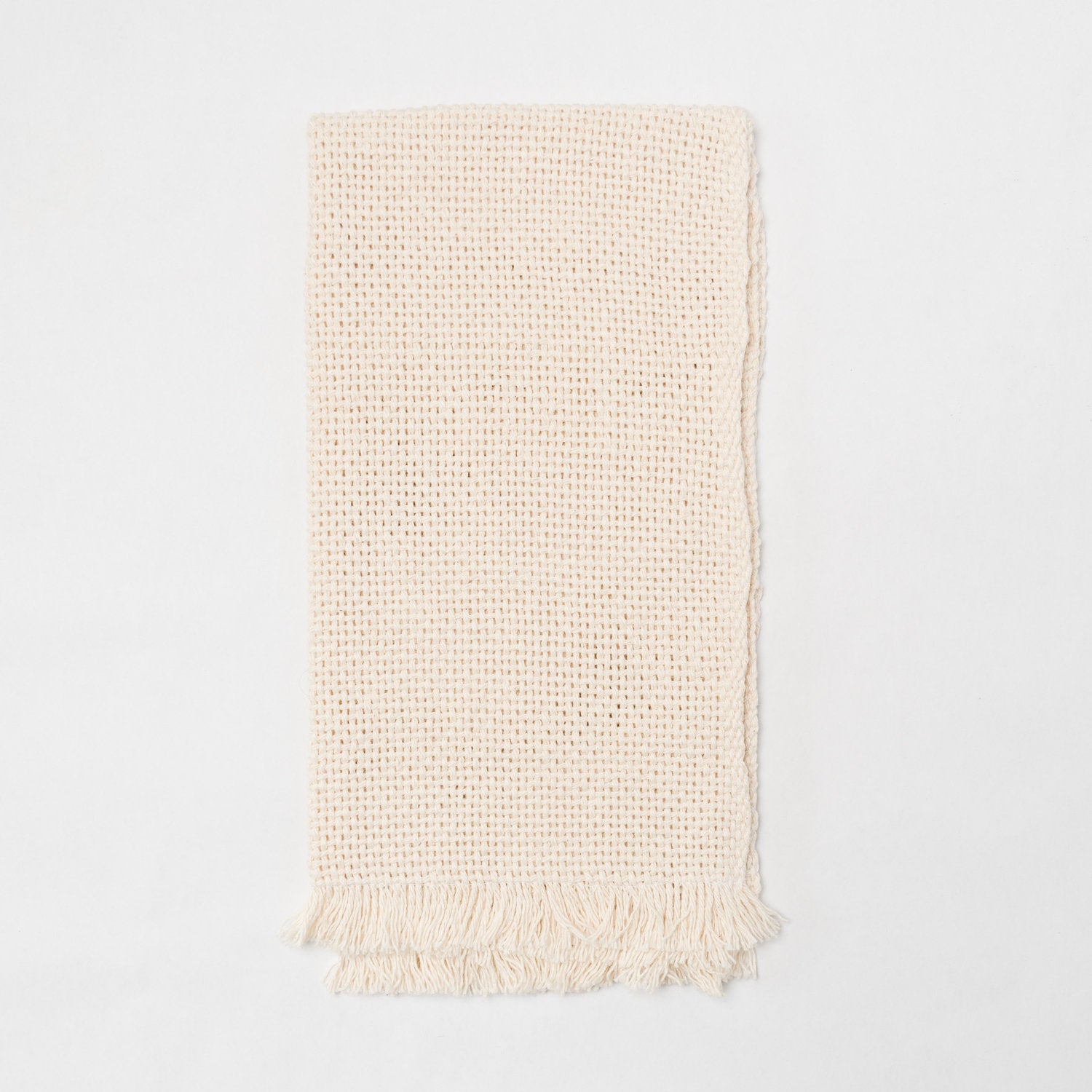 KD Weave Cream Hand Towel, Set of 2