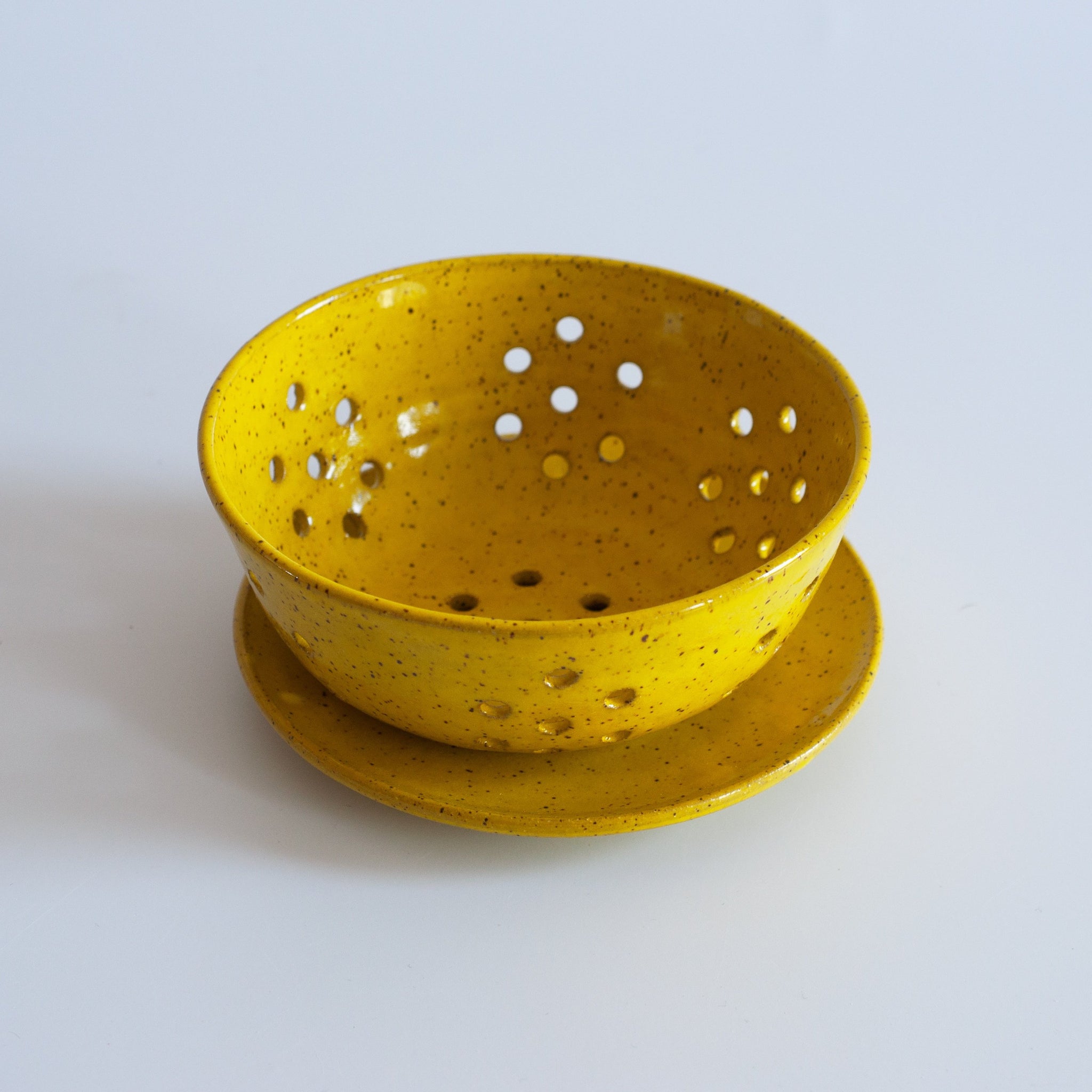 RPK Yellow Berry Bowl with Saucer, Small