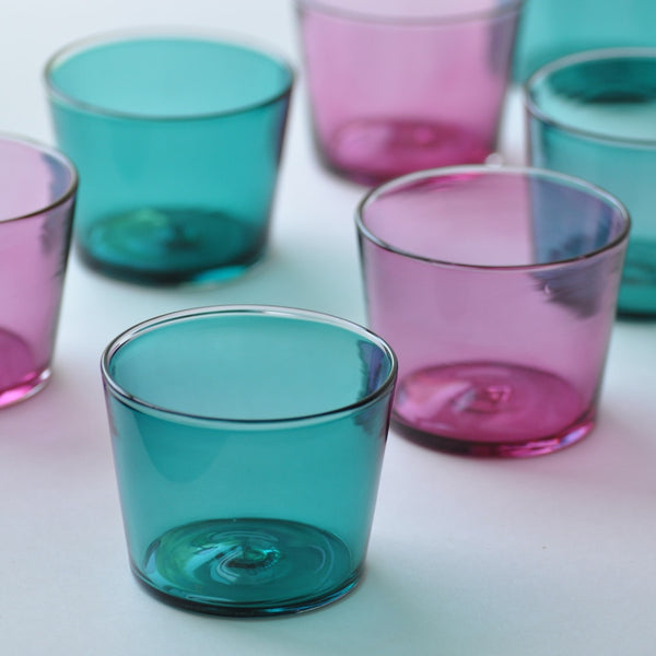 EXCLUSIVE Plum Wine + Teal Stackers, Set of 4