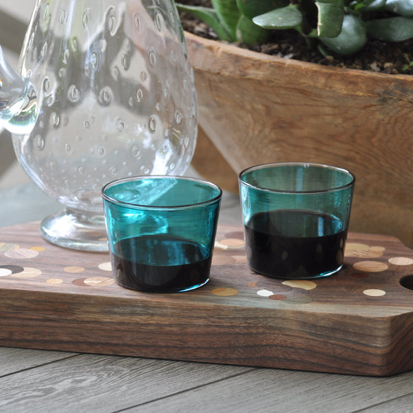 EXCLUSIVE Teal Wine Stackers, Set of 2