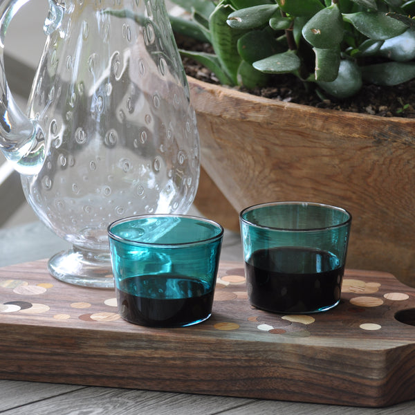 EXCLUSIVE Teal Wine Stackers, Set of 2