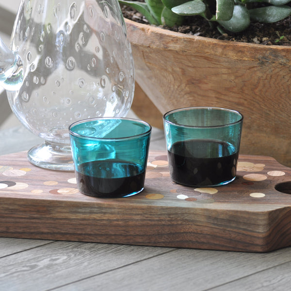 EXCLUSIVE Teal Wine Stackers, Set of 2