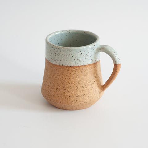 RPK Light Blue + Nude Taper Mug, 14 oz.