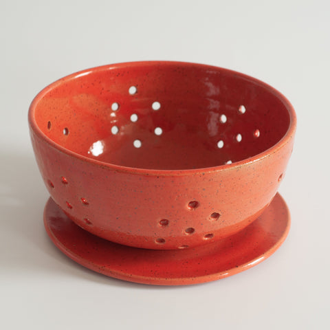 RPK Coral Berry Bowl with Saucer, Large
