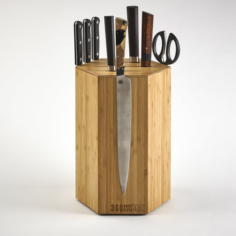 Honey Bamboo Max Knife Block