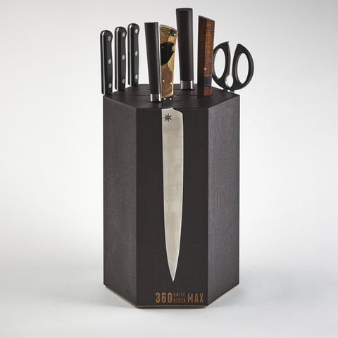 Ebonized Black Walnut Max Knife Block