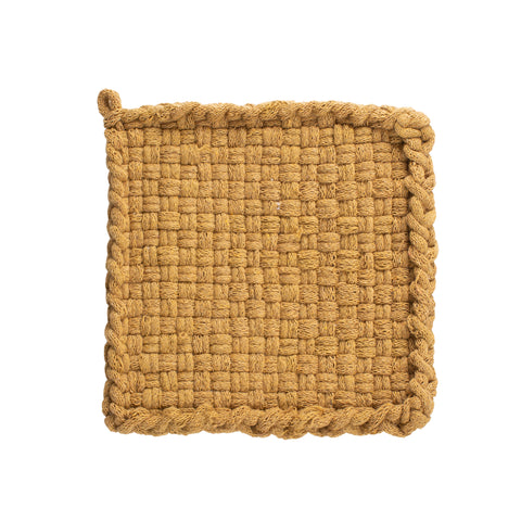 EARTH Ochre Handwoven Potholder