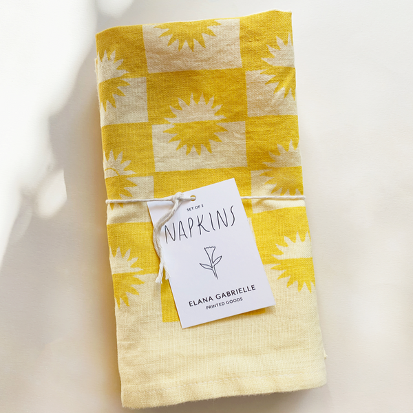 Sunrise Lemon Napkin, Set of 2