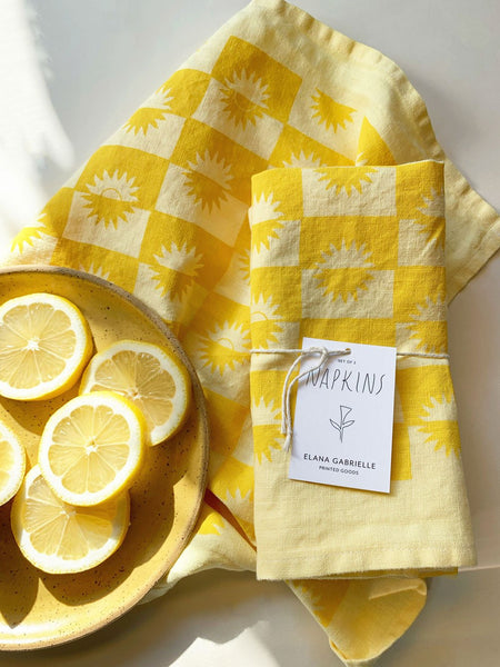 Sunrise Lemon Napkin, Set of 2