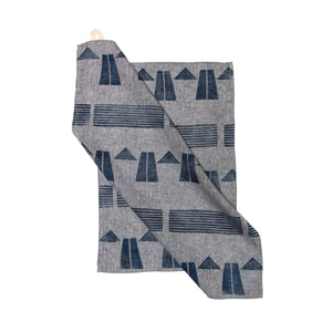 Litho Indigo Hand Towel, Yen Collection