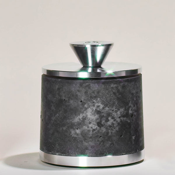 Raw Metal Round Personal Fireplace
