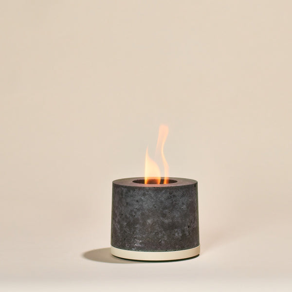 Almond Round Personal Fireplace