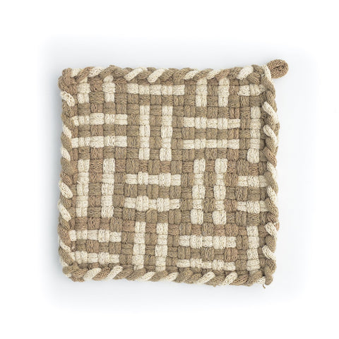 FOREST Autumn & Flax Handwoven Potholder