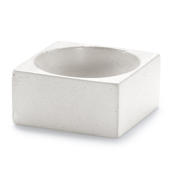 PLC Geometry White Square Bowl