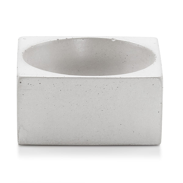 PLC Geometry White Square Bowl