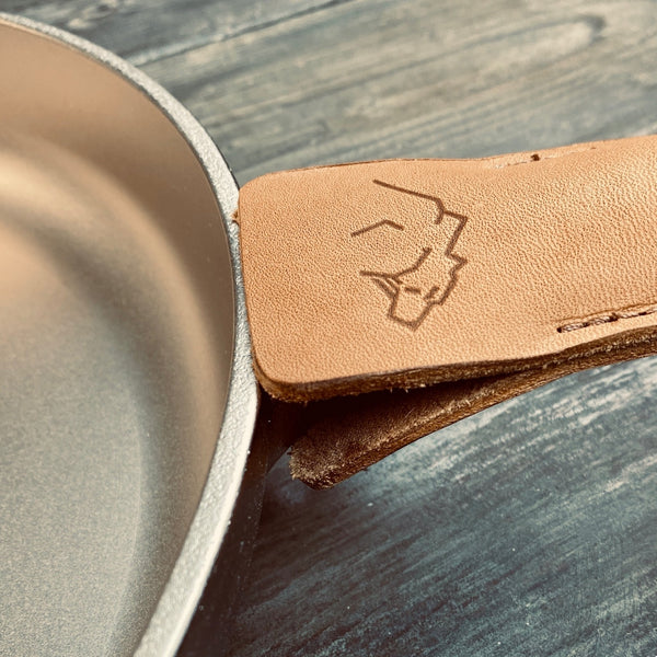Leather Skillet Handle