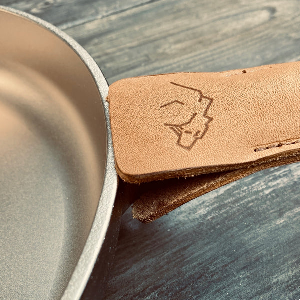 Leather Skillet Handle + Wrap Set