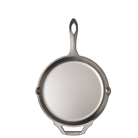 10" Cast Iron Skillet, Nickel Plated