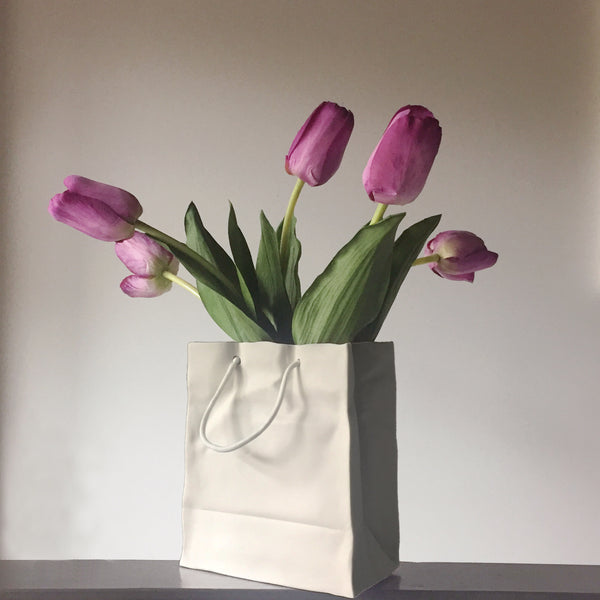 Ceramic Gift Bag Vase