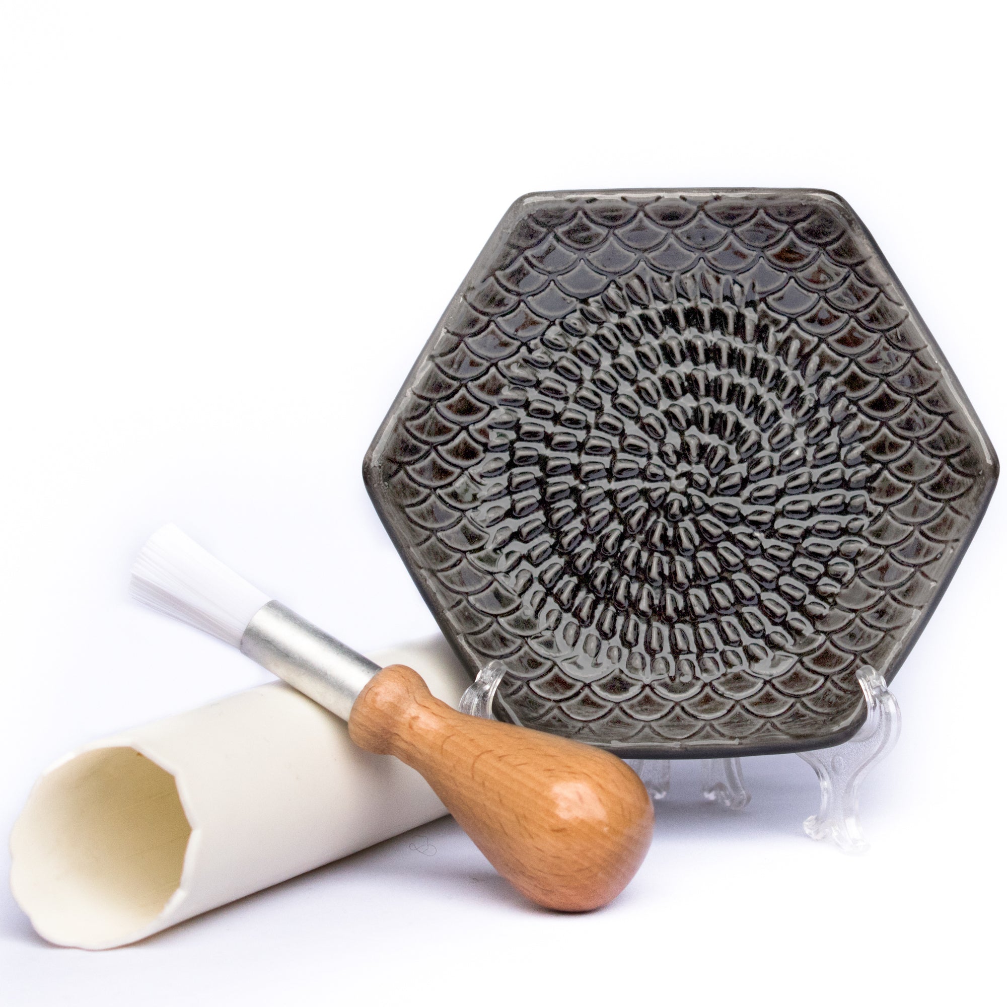 Charcoal Ceramic Grate Plate Grater