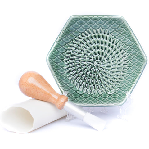 Sage Ceramic Grate Plate Grater