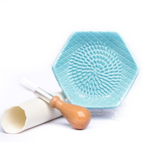 Sky Blue Ceramic Grate Plate Grater