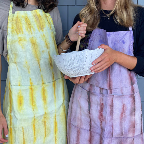 Shibori Linen Aprons