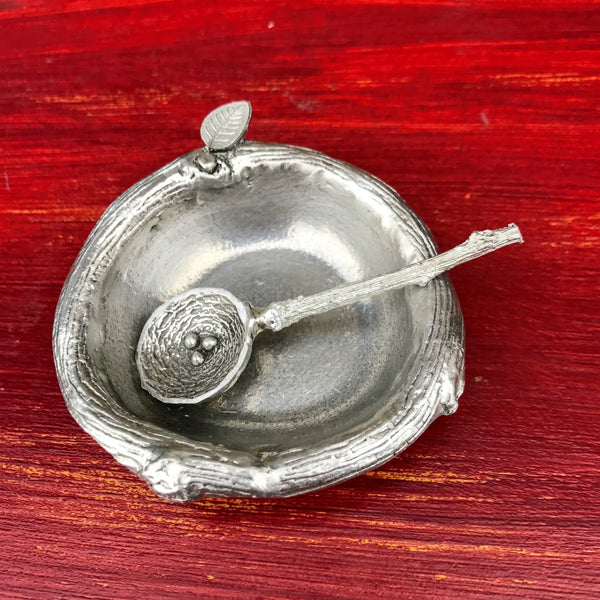 Salt Dish with Nest Spoon