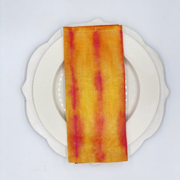 Shibori Tango Linen Napkins