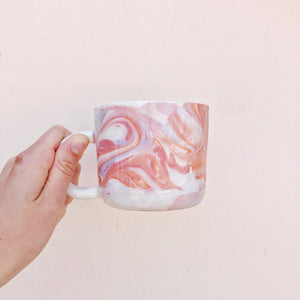 Marbled California Terra Cotta Sunset Mug