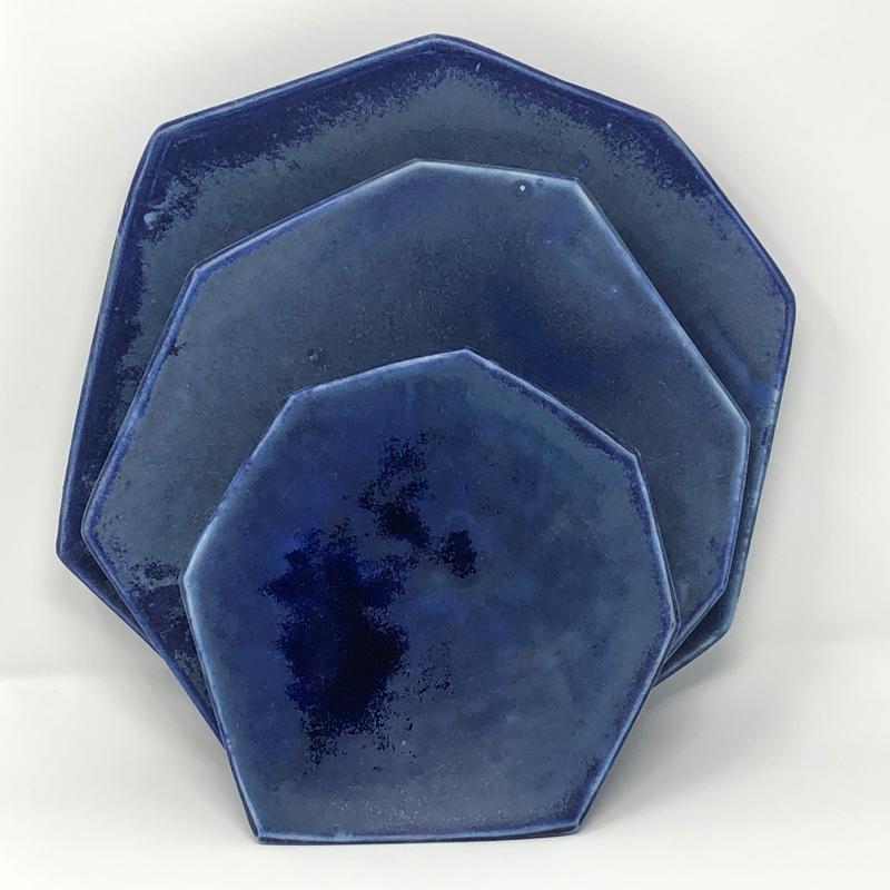 Formation Azul Plate Setting, Set of 3