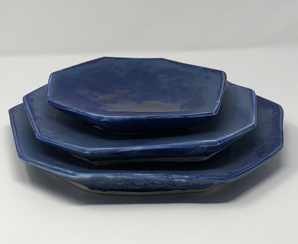 Formation Azul Plate Setting, Set of 3