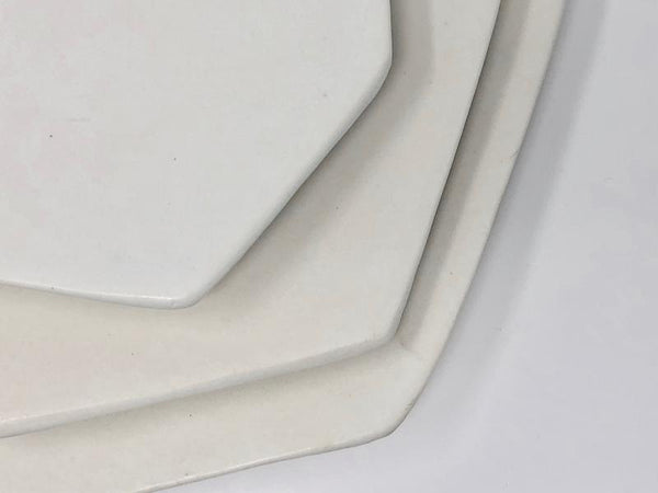Formation White Plate Setting, Set of 3