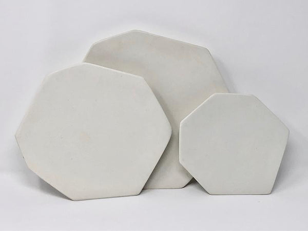 Formation White Plate Setting, Set of 3