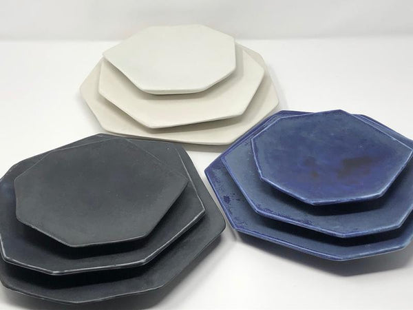 Formation Azul Plate Setting, Set of 3
