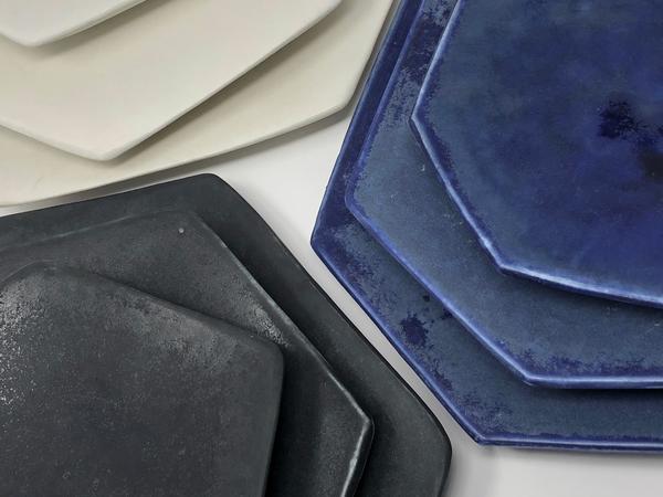 Formation Azul Plate Setting, Set of 3
