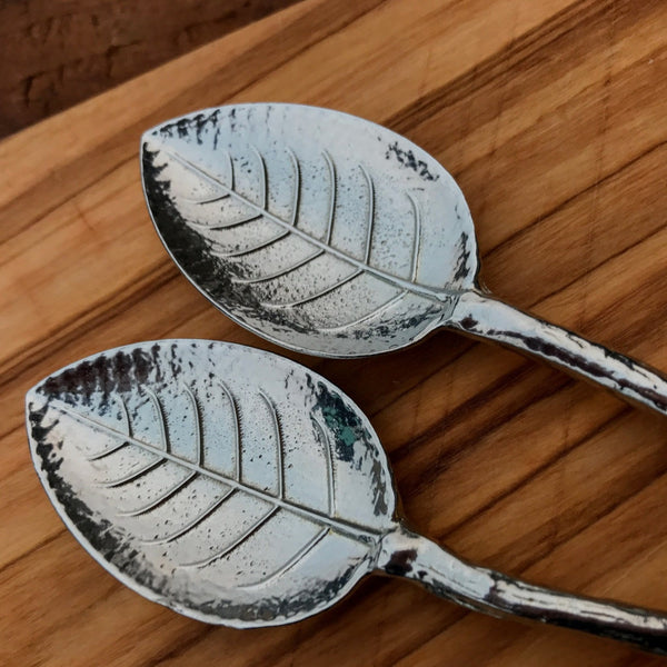 Pair of Twig Leaf Spoons
