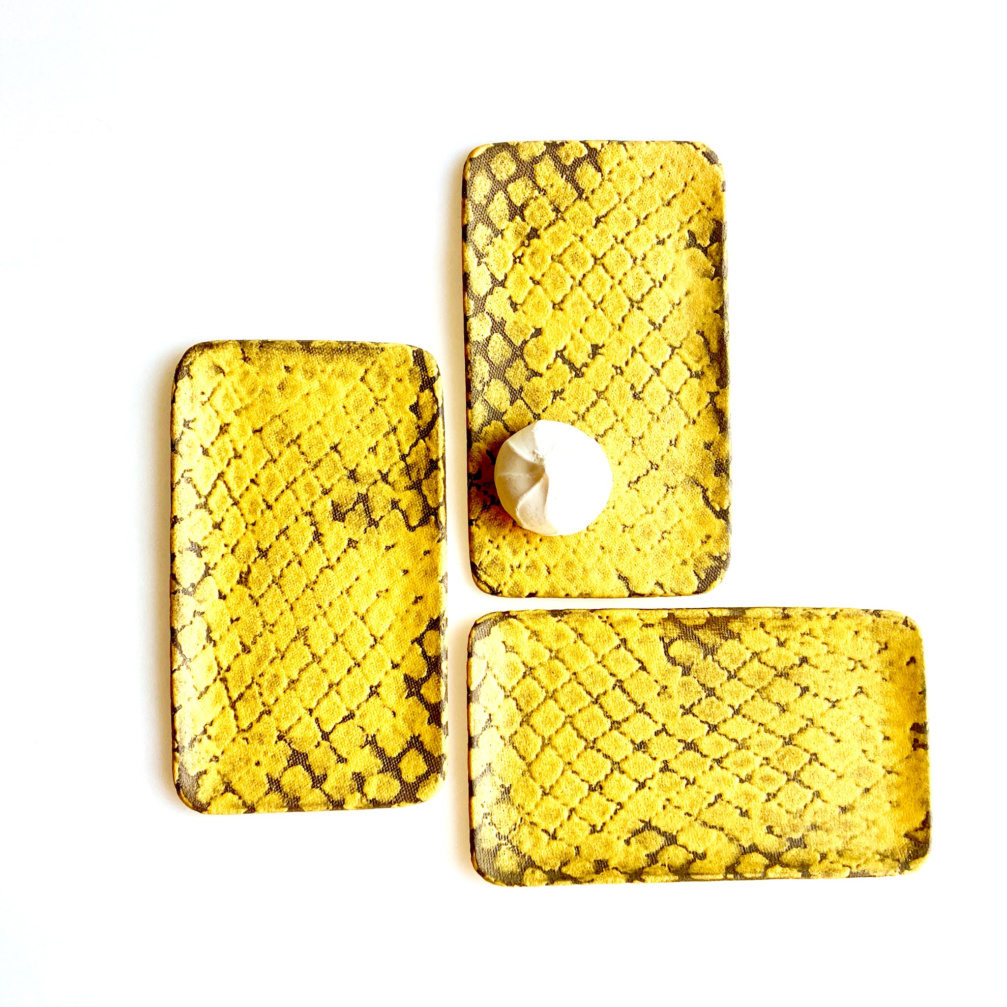 Turmeric Small Appetizer Plate, Set of 3