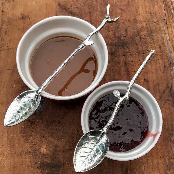 Pair of Twig Leaf Spoons