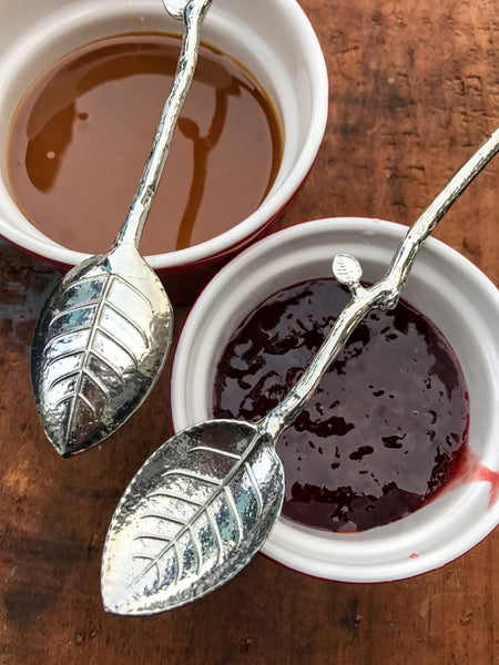 Pair of Twig Leaf Spoons