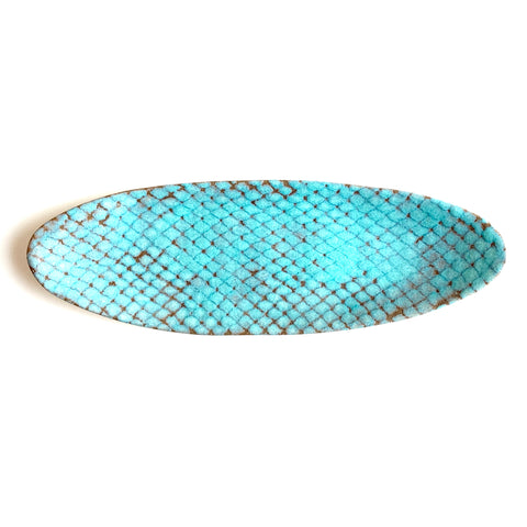 Blizzard Blue Pirogue Platter