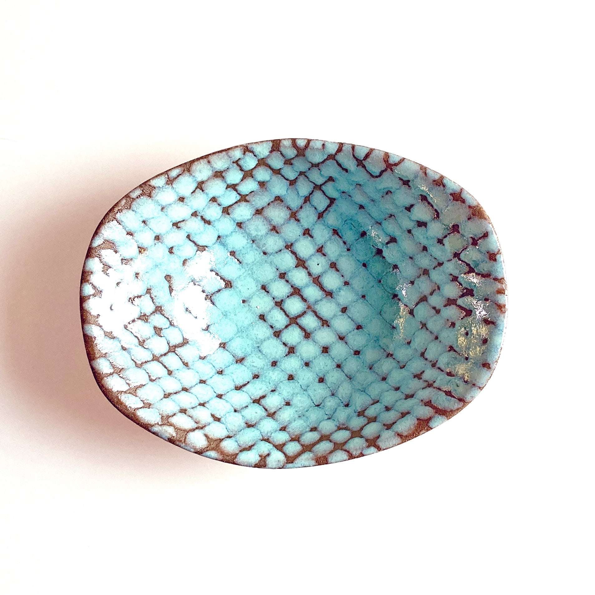 Blizzard Blue Square End Bowl