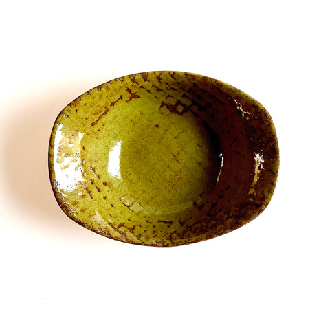 Moss Green Square End Bowl