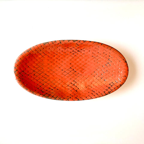 Paprika Large Oval Serving Bowl