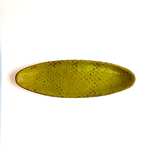 Moss Green Pirogue Platter