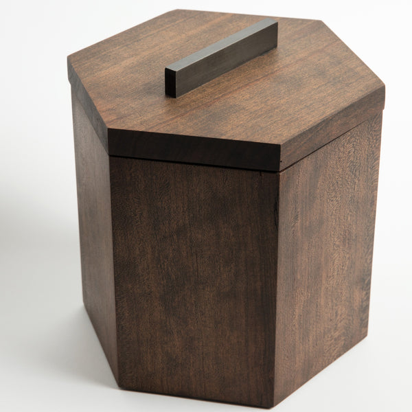 Solid Cherry Wood Ice Bucket